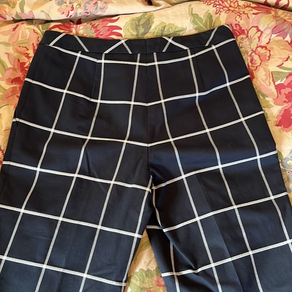 ESCADA Size EU 38 Plaid Stretchy Cigarette Chino Cotton Blend Naval Prep $295NEW - Picture 12 of 16